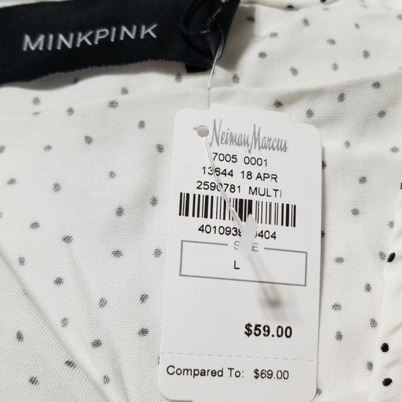 Minkpink Promise Spotty Twist Front Top NWT - Picture 7 of 8